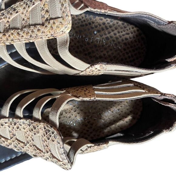 Donald J. Pliner SIGNED Deena Wedge Sandals Size 7 EUC AUTOGRAPHED - Picture 16 of 16